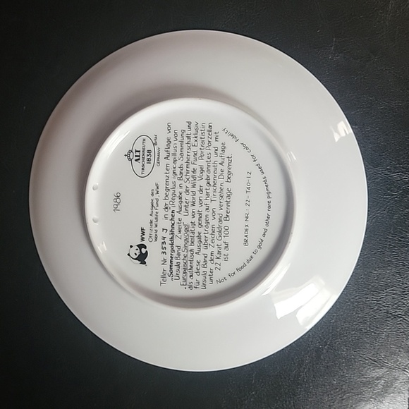 Vintage Bradford Exchange World Wild Life Fund Collector Plate - Picture 2 of 3